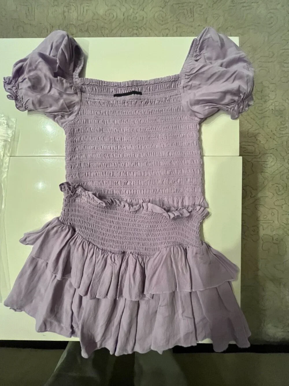 Two Piece Purple Blouse by KatieJ NYC (Size Large)